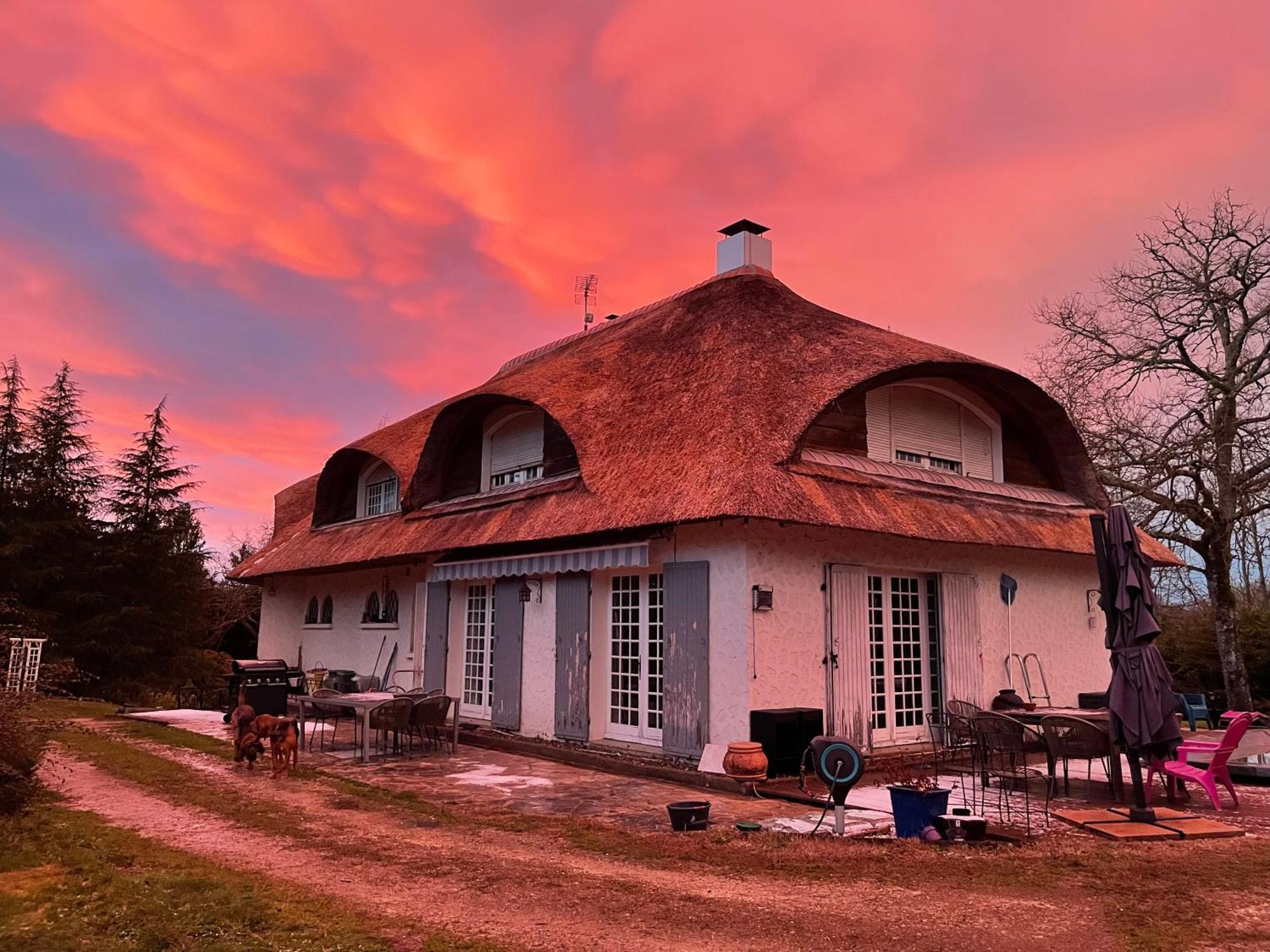 La Belle Chaumiere Bed & Breakfast Bretagne-de-Marsan Luaran gambar